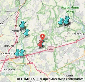 Mappa Via Tenaglie, 20876 Ornago MB, Italia (4.22714)