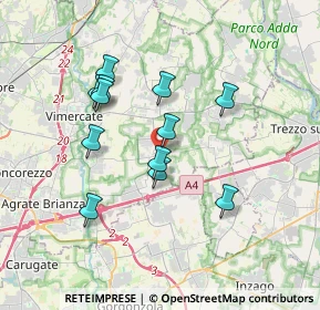 Mappa Via Tenaglie, 20876 Ornago MB, Italia (3.12833)