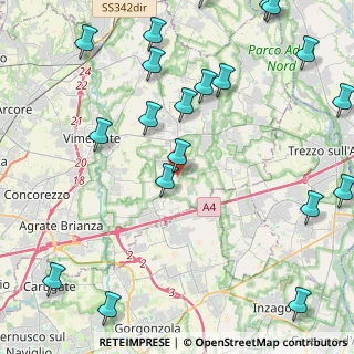 Mappa Via Tenaglie, 20876 Ornago MB, Italia (5.9355)
