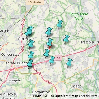 Mappa Via Tenaglie, 20876 Ornago MB, Italia (3.22176)