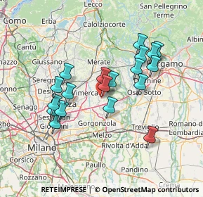 Mappa Via Tenaglie, 20876 Ornago MB, Italia (12.86789)