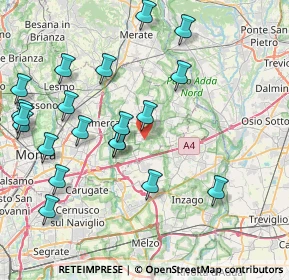 Mappa Via Tenaglie, 20876 Ornago MB, Italia (9.158)
