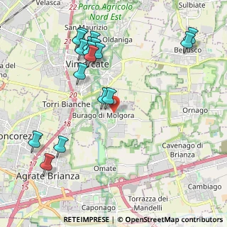 Mappa Largo E. Toti, 20875 Burago di Molgora MB, Italia (2.36588)