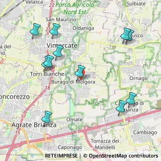 Mappa Largo E. Toti, 20875 Burago di Molgora MB, Italia (2.42091)