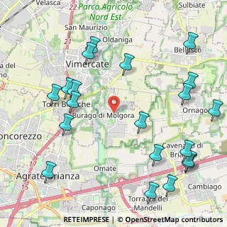 Mappa Largo E. Toti, 20875 Burago di Molgora MB, Italia (2.664)