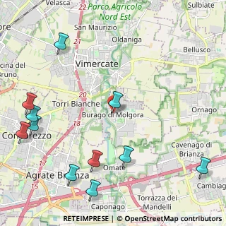 Mappa Piazza Don Decio, 20875 Burago di Molgora MB, Italia (2.91364)