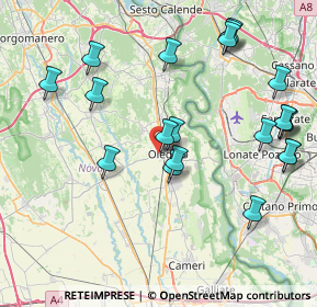 Mappa Via Stola, 28047 Oleggio NO, Italia (9.001)