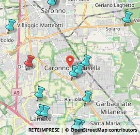 Mappa Piazza Aldo Moro, 21042 Caronno Pertusella VA, Italia (2.95611)