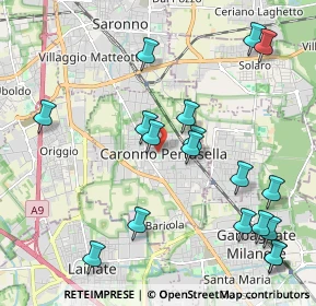 Mappa Piazza Aldo Moro, 21042 Caronno Pertusella VA, Italia (2.40056)