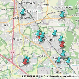 Mappa Piazza Aldo Moro, 21042 Caronno Pertusella VA, Italia (2.54)