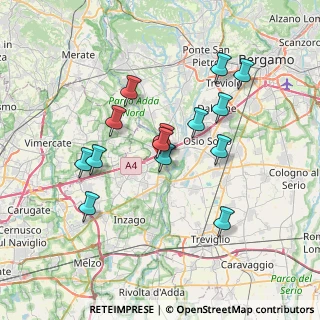 Mappa Via per Vaprio, 20056 Trezzo sull'Adda MI, Italia (6.48929)