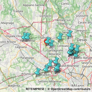 Mappa Via San Pietro, 21042 Caronno Pertusella VA, Italia (8.6705)