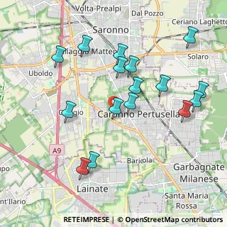Mappa Via San Pietro, 21042 Caronno Pertusella VA, Italia (2.05375)