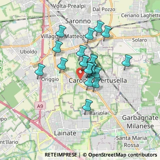 Mappa Via San Pietro, 21042 Caronno Pertusella VA, Italia (1.2895)