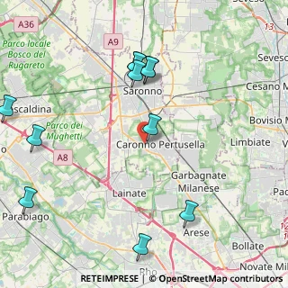 Mappa Via San Pietro, 21042 Caronno Pertusella VA, Italia (4.94455)