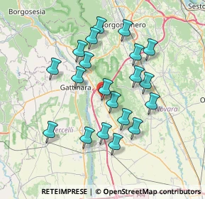 Mappa P.za Antonelli, 28074 Ghemme NO, Italia (6.717)