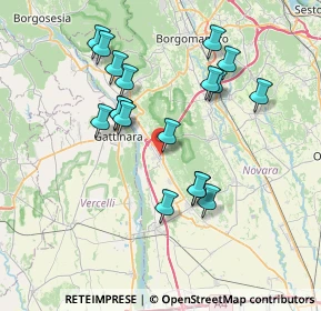 Mappa P.za Antonelli, 28074 Ghemme NO, Italia (7.02556)