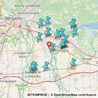 Mappa Via Bergamo, 24050 Palosco BG, Italia (6.8515)