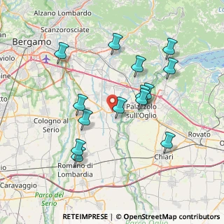 Mappa Via Bergamo, 24050 Palosco BG, Italia (7.29286)