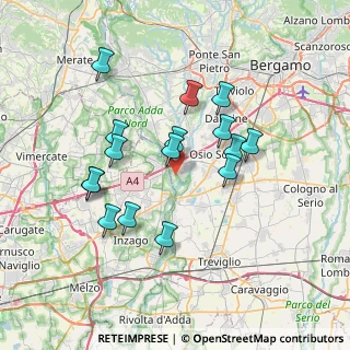 Mappa Via Stelvio, 24042 Capriate San Gervasio BG, Italia (6.59625)