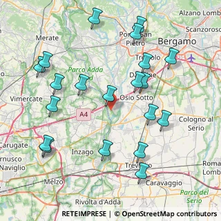Mappa Via Stelvio, 24042 Capriate San Gervasio BG, Italia (9.1305)