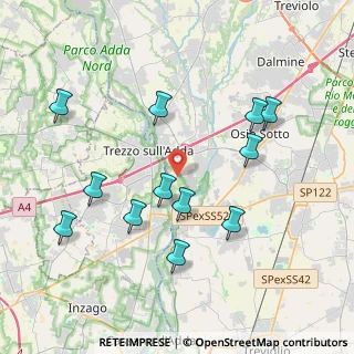Mappa Via Stelvio, 24042 Capriate San Gervasio BG, Italia (4.05667)