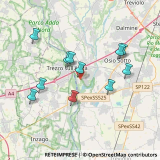 Mappa Via Stelvio, 24042 Capriate San Gervasio BG, Italia (3.78818)