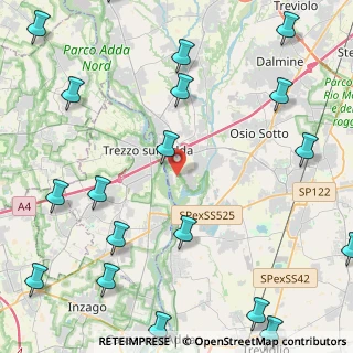Mappa Via Stelvio, 24042 Capriate San Gervasio BG, Italia (6.703)