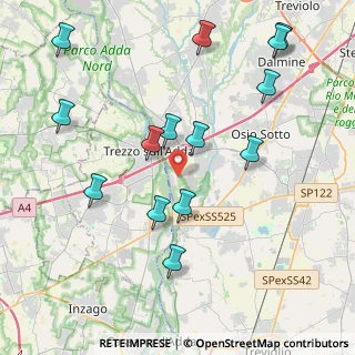 Mappa Via Stelvio, 24042 Capriate San Gervasio BG, Italia (4.47071)