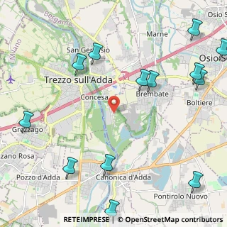 Mappa Via Cavour, 24042 Capriate San Gervasio BG, Italia (2.99385)