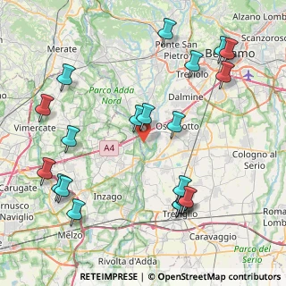 Mappa Via Cavour, 24042 Capriate San Gervasio BG, Italia (9.882)