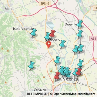 Mappa 36030 Motta VI, Italia (5.0655)
