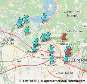 Mappa Via Vincenzo Peroni, 25046 Cazzago San Martino BS, Italia (6.93)