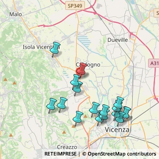 Mappa S. S. Pasubio 34 motta di, 36030 Motta VI, Italia (4.57529)