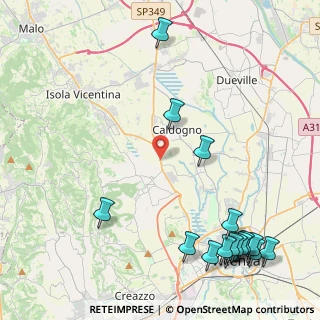 Mappa S. S. Pasubio 34 motta di, 36030 Vicenza VI, Italia (5.97938)