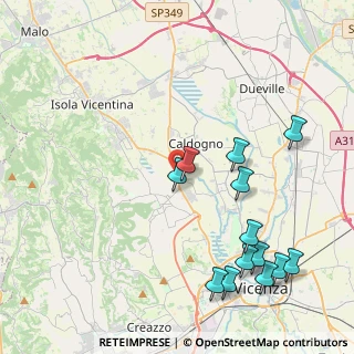 Mappa S. S. Pasubio 34 motta di, 36030 Vicenza VI, Italia (4.87231)