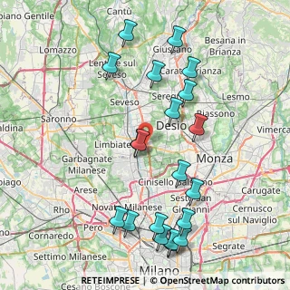 Mappa Via Filippo Turati, 20814 Varedo MB, Italia (9.02)