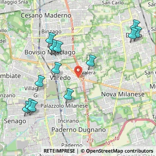 Mappa Via Filippo Turati, 20814 Varedo MB, Italia (2.50714)