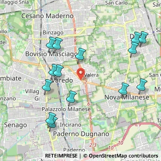 Mappa Via Filippo Turati, 20814 Varedo MB, Italia (2.375)