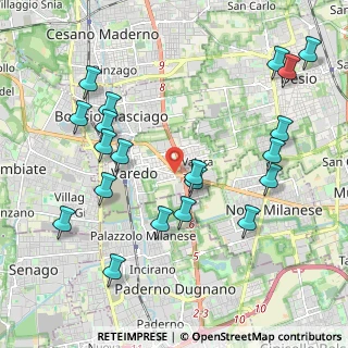 Mappa Via Filippo Turati, 20814 Varedo MB, Italia (2.304)