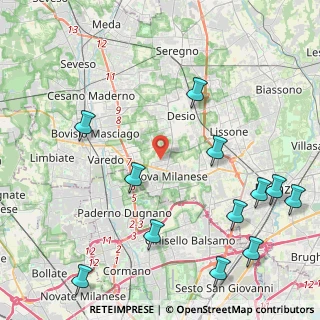 Mappa Via Venezia, 20054 Nova Milanese MB, Italia (5.52917)