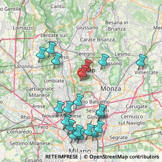 Mappa Via Venezia, 20054 Nova Milanese MB, Italia (9.2545)