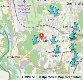 Mappa 21010 Lonate Pozzolo VA, Italia (2.50727)