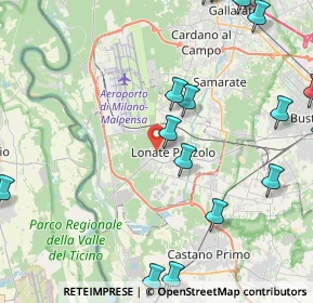 Mappa 21010 Lonate Pozzolo VA, Italia (6.3085)