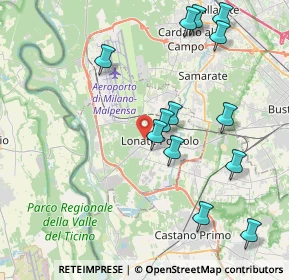 Mappa 21010 Lonate Pozzolo VA, Italia (4.33923)