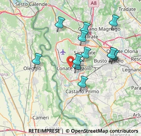 Mappa 21010 Lonate Pozzolo VA, Italia (6.53667)