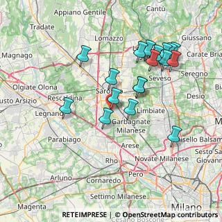Mappa Via Pier Luigi da Palestrina, 21042 Caronno Pertusella VA, Italia (7.445)