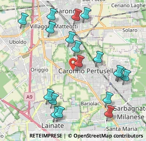 Mappa Via Pier Luigi da Palestrina, 21042 Caronno Pertusella VA, Italia (2.26333)