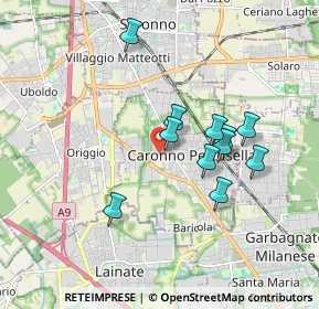 Mappa Via Pier Luigi da Palestrina, 21042 Caronno Pertusella VA, Italia (1.53818)