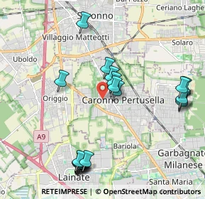 Mappa Via Pier Luigi da Palestrina, 21042 Caronno Pertusella VA, Italia (2.249)